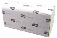 Tork papieren handdoek advanced 2-laags singelfold 23x24,8cm h3 groen
290179