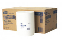 Tork poetsrol wiping paper centerfeed 1 laags 165mx19,5cm m2 wit 130034