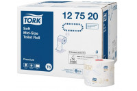Tork toiletpapier op rol soft mid-size premium 2-laags in doos van 27
rollen t6 wit 127520