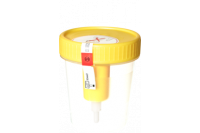 Urinebeker met geel deksel en geÏntegreerde afname 100ml transparant
75.562.400 steriel
