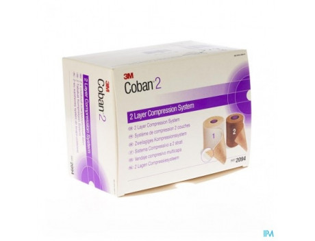 COBAN 2 - TWEE  LAGEN COMPRESSIESYSTEEM (1 COMFORTZWACHTEL EN 1
COMPRESSIEZWACHTEL) 3,5MX10CM 2094
